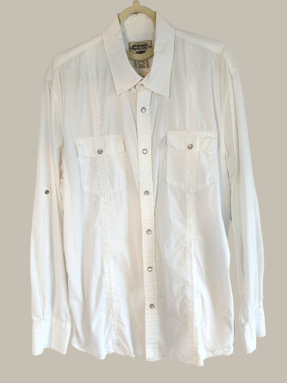 American Rag Cie- Western White Cotton shirt XL